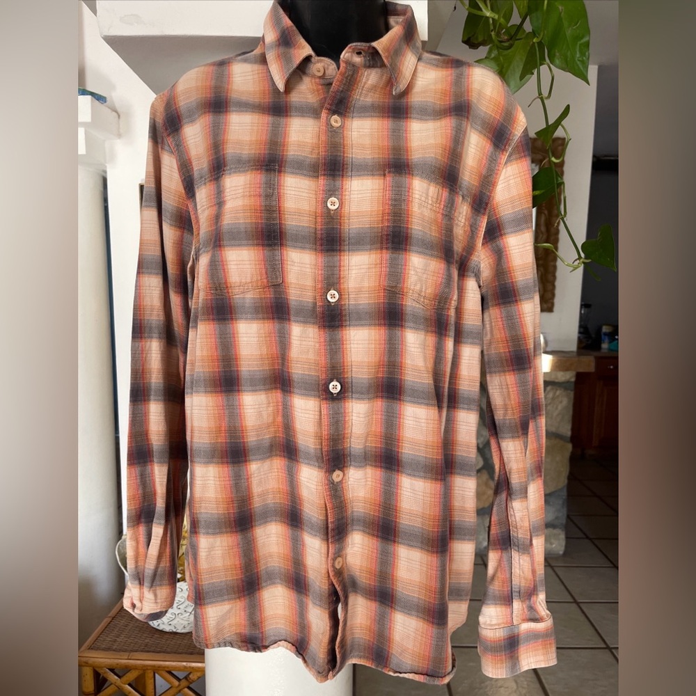 Threads 4 Thoughts Adult Medium Multicolor Plaid Preppy Light Academia Shirt M